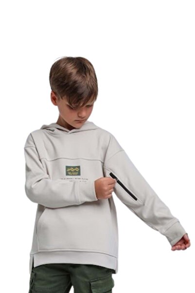 Waka Waka Φούτερ για αγόρι με στάμπα μπροστά και πίσω με φερμουάρ με κουκούλα