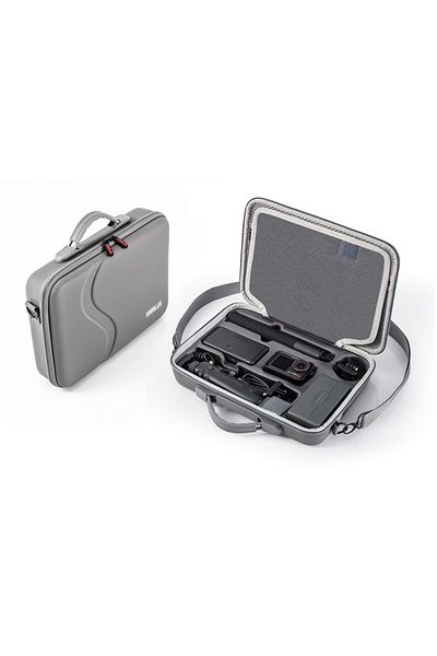 Choice GRAY COLOR STARTRC for DJI Action 5pro sports camera PU storage bag DJI outdoor camera accessories b