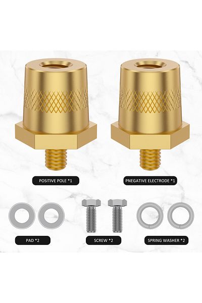 Choice Battery Pole Adapter 1 Pair Battery Pole Adapter Brass Battery Terminal Connector M6 Thread Positive