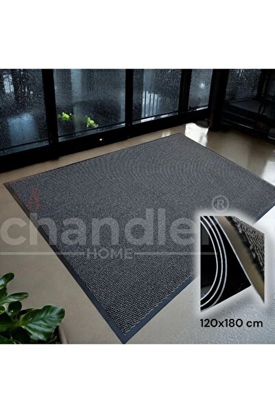 Chandler Home Sempre Koyu Gri, Kaymaz Taban, Kapı Paspası, Nem Alıcı Paspas, Işyeri Paspası, Apartman Içi Paspas