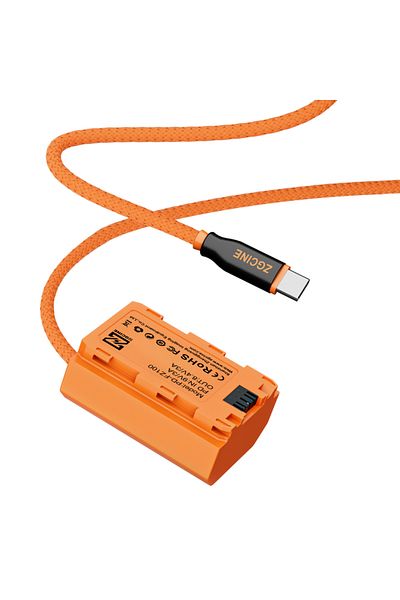 Arealer Type-C to NP-FZ100 ZGCINE DT-FZ100 D-Tap to NP-FZ100 Dummy Battery with Braided Wire DC Coupler Acce