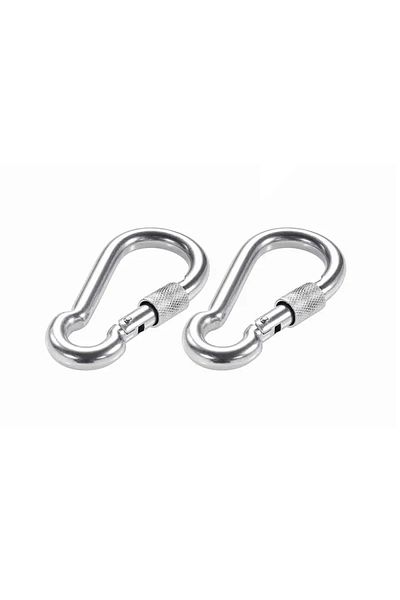 Choice 1 pair carabiners Tree Swing Straps 200kg Heavy Duty Hook Ring Hanging Belt Connecting Belt for Hamm