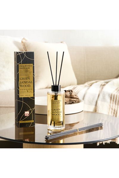 Home Box Abbey Green Sandalwood Fragrance Reed Diffuser 180 ml
