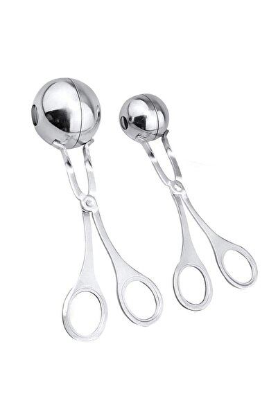 Choice 2 قطعة أداة صنع كرات اللحم، مشبك من الفولاذ المقاوم للصدأ، ملعقة مستدي...