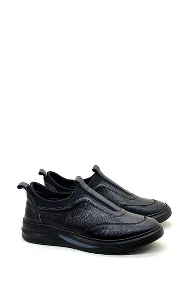 grado Μαύρα δερμάτινα ανδρικά παπούτσια casual - 4006
