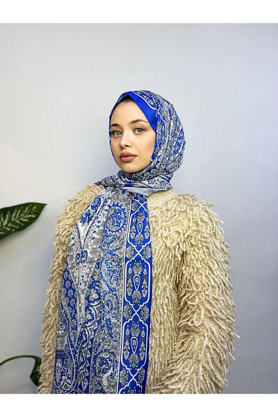 white stars Şal din bumbac cu model etnic Lavia
