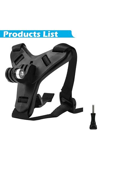 EXSKOF Balck Motorcycle Helmet Strap Mount Phone Stand Holder For GoPro Hero 12 11 Insta360 X4 Action Sport