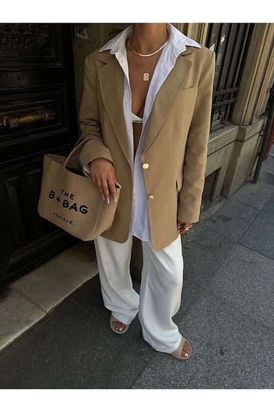 MAUN COLLECTION Agnes Blazer Linen Jacket