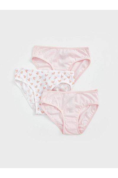 LC Waikiki New Season Elastic Waist Printed Girls' Panties 3-Piece - S5Bi50Z1