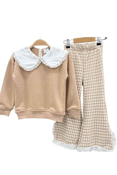 wakawakakidsstore Set de fete cu guler de cămașă cu picior spaniol