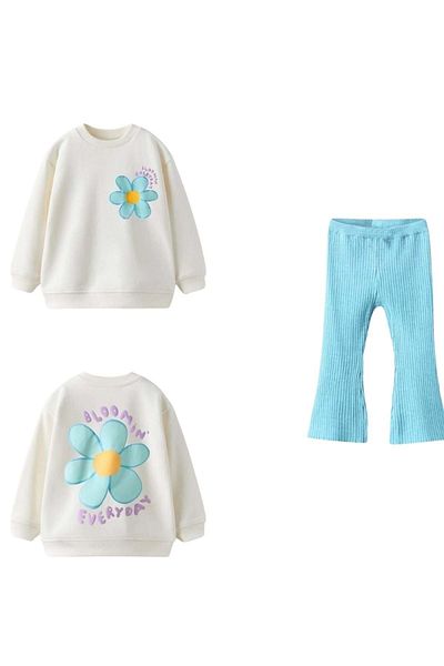 ww waka waka kids store Daisy Printed Girl's Tracksuit Set