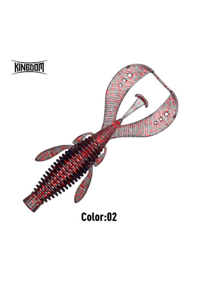 Choice KINGDOM 76mm 3g 8pcs 02 Kingdom 10pcs Soft Baits 1.8g 3g 63mm 76mm Fis...