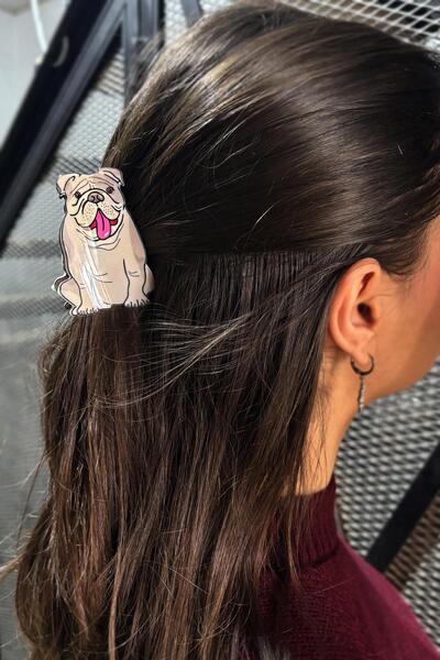 New Obsessions Bulldog Acetate Women's Latch Buckle