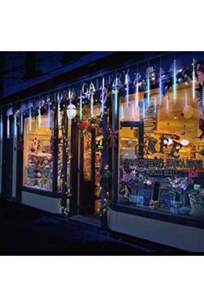 Generica حبل اضاءه شكل مطري ملون 8  اسطوانات مضيئه بطول الحبل  3.5 متر