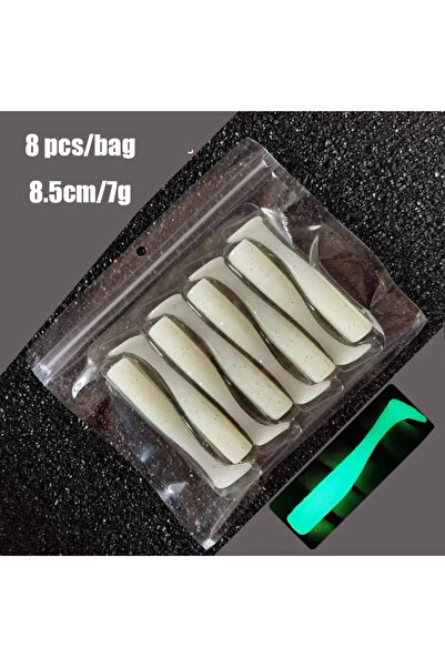 Choice 24 جرامًا، 5 قطع، 24 جرامًا/105 مم، طُعم صناعي ناعم مضيء/متوهج، سمك ال...