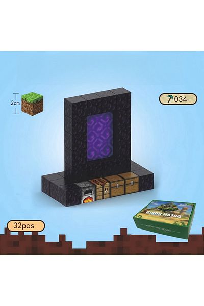 yaafun 32pcs Magnetic Blocks Toys For Boys Girls 3 Build Mine World Magnet Cube Building Game Education G