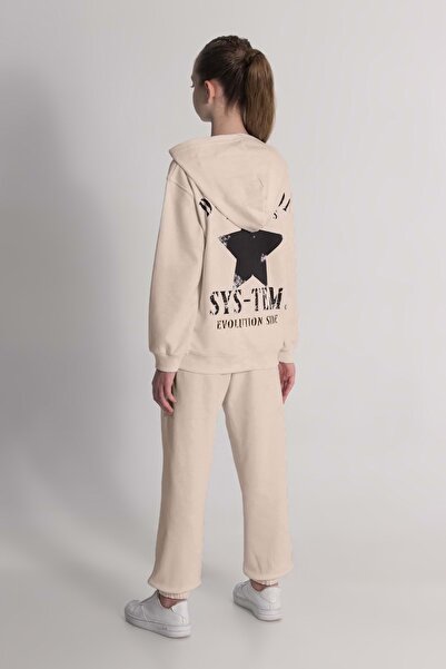 Waka Waka Σετ φόρμας για κορίτσια με στάμπα με κουκούλα και τσέπες