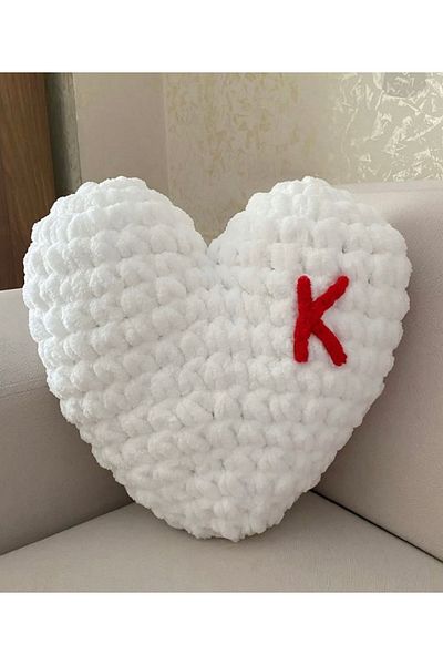 Lala Heart Pillow with Letter