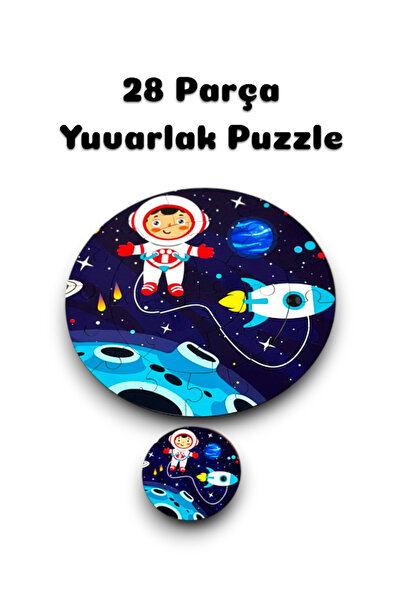 Karter İnovasyon Gezegenler Puzzle, Ahşap Güneş Sistemi Puzzle, Mega Boy Uzay...