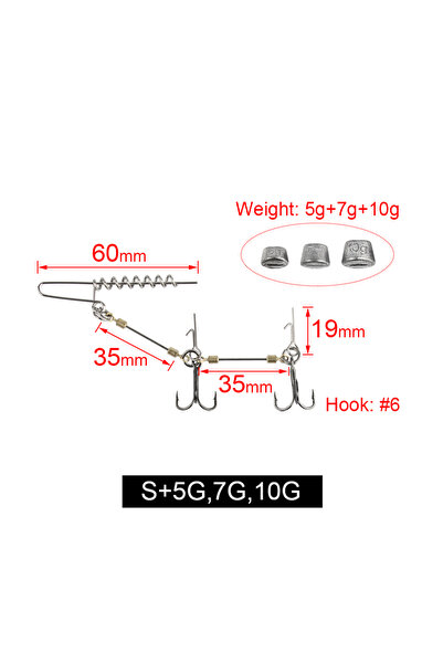 Choice S Spinpoler Pike Stinger Rigs Designed For Rigging Soft Fishing Lures ...
