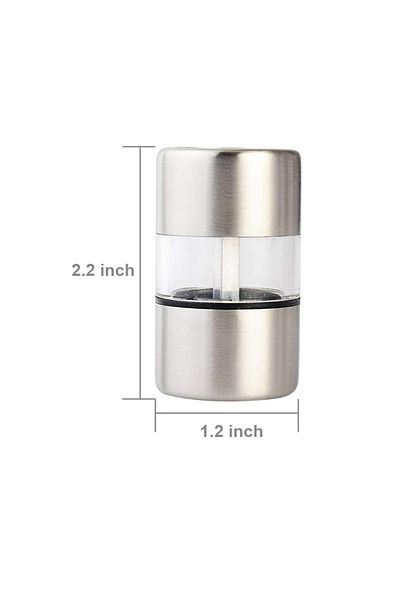 Choice 1Pcs Manual Salt Pepper Grinder Stainless Steel Portable Mini Mill Grinder For Herb Pepper Spice Ros