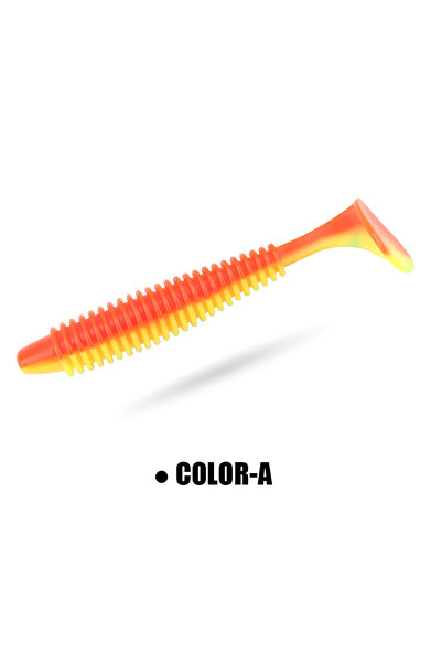 Choice طُعم صيد أسماك Color-A Spinpoler الناعم المضلع ذو الذيل الدودي المتذبذ...