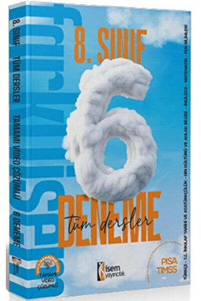 İsem Yayıncılık 2025 Isem Yayınları 8. Sınıf Tüm Dersler 6 Lı Deneme