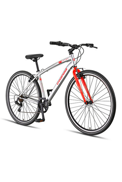 Genel Markalar ESSENZA UOMO 700C 430 MM Gümüş-Turuncu Bisiklet