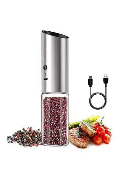 Choice 1pc Electric Salt And Pepper Grinder Set Usb Rechargeable Eletric Pepper Mill Shakers Automatic Spic