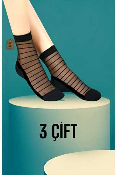 NF ND ENEFENDİ جوارب تول معطرة بقصة مريحة - قطن وإيلاستين، 36-40، مجموعة من 3...