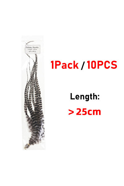 Choice 1 حزمة 25 سم 10 قطع 10 سم -25 سم ريش سرج دببة رمادية طبيعية لربط الذبا...