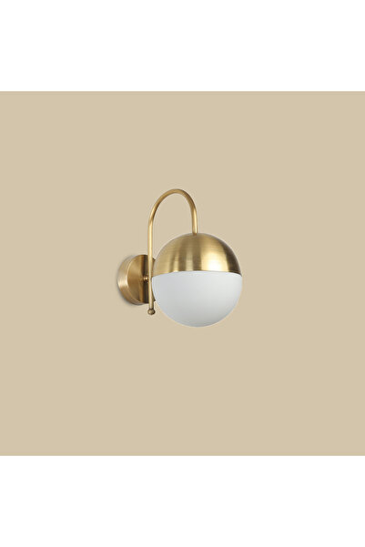 Bella Maison Liora Wall Lamp with White Glass Antique-White (15X24 cm)