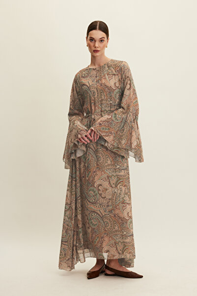 Manuka Siara Chiffon Flounce Dress