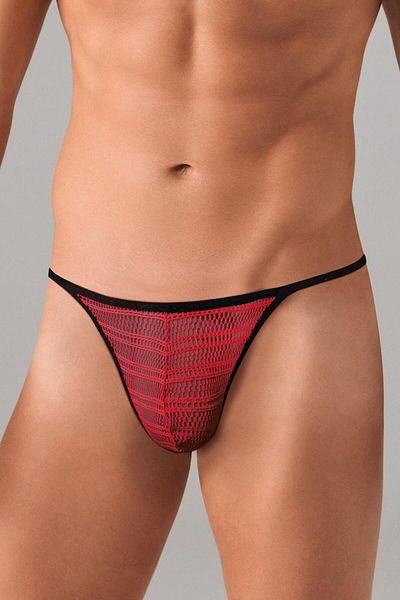 Doreanse Men's Fancy Polyamide Mesh Design Thong String 1306