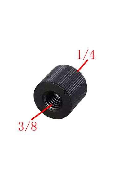 Choice 14 to 38 Metal 1/4 Female to 1/4 Female or 1/4 Female to 3/8 Female Screw for Tripod Magic Arm Camer