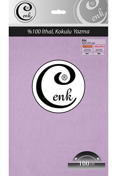 Cenk Culoare uni 100 cm sac de scris - 0301 - 554-liliac deschis