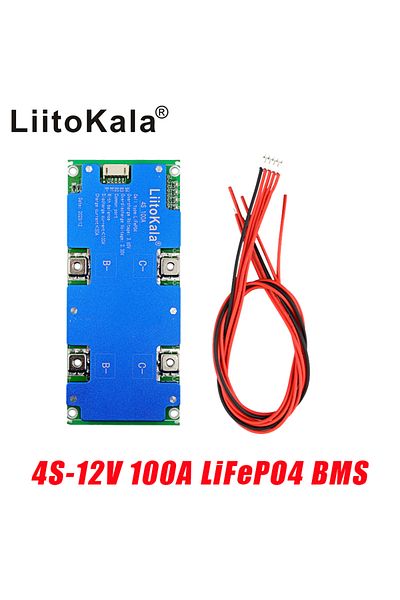 liitokala 4s 12v 100a Bms Lifepo4 Lithium Iron Phosphate Battery Protection Circuit Board With Ba...