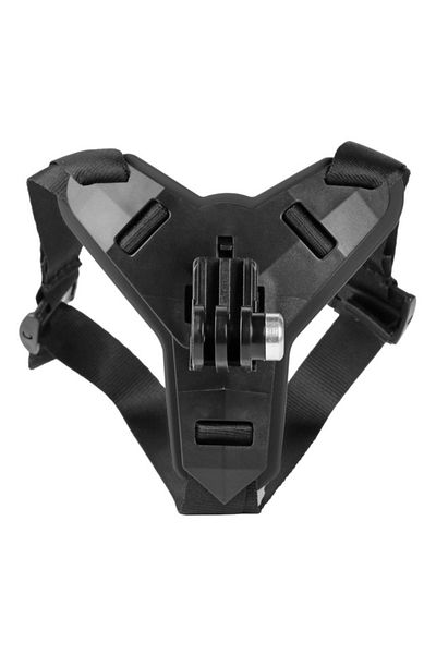 EXSKOF Black Color Motorcycle Helmet Chin Strap Mount For Gopro Hero 12 11 10 9 8 5 6 7 Sjcam Sj4000 Air Dj