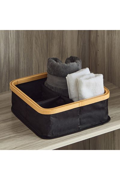 Home Box Oxford Fabric Wardrobe Organiser with 4 Compartments