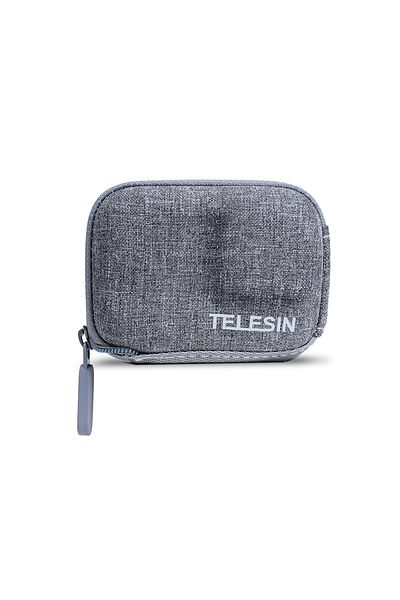 TELESIN Gray TELESIN Mini EVA Protective Storage Bag for GoPro 12 Hero 12 11 10 9 Black Action Camera Waterp
