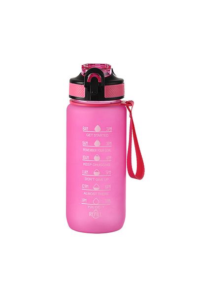 Choice pink Bounce Gradient Color Water Cup Student Fashion Water Bottle 700ML Simple Fitness Outdoor Sport