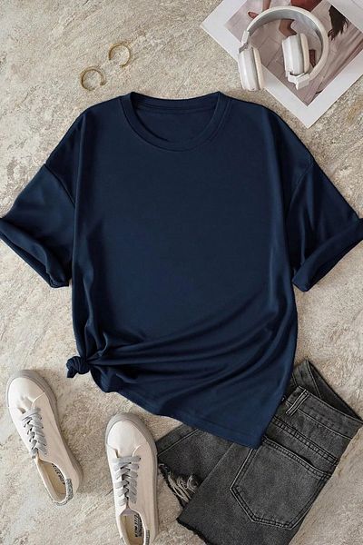 pandy Van Gogh Back Print Oversize Short Sleeve T-Shirt
