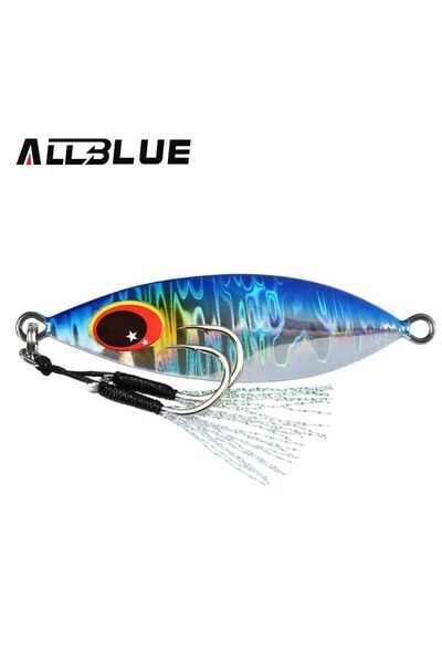 Choice طُعم صيد السمك المعدني من ATLAS بلون J ALLBLUE مقاس 60 جرامًا، 20 جرام...