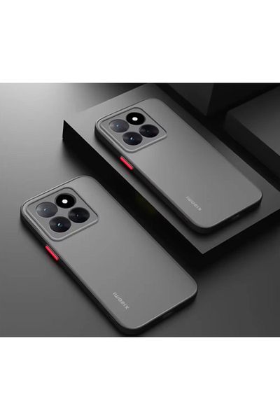 Nezih Case جراب متوافق مع Xiaomi 14T Pro متوافق مع غطاء سيليكون غير لامع محمي بالكاميرا مع حافة ملونة
