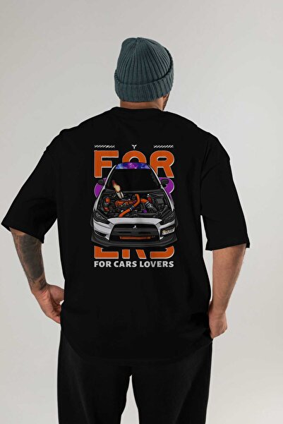 Ankhises για τους λάτρεις των αυτοκινήτων Μπλουζάκι με στάμπα μαύρο Oversize ...