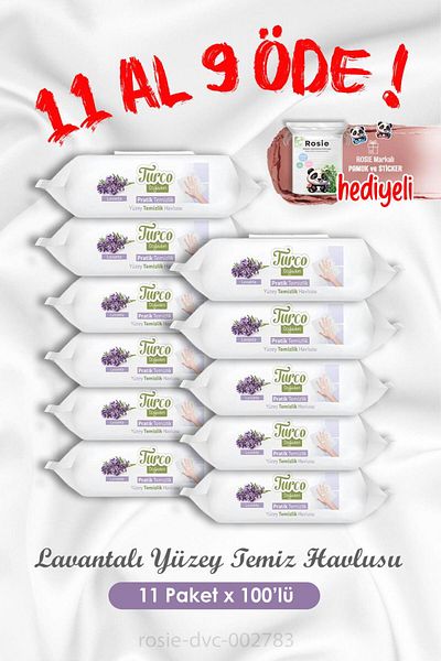 Baby Turco Buy 11 Pay 9 Lavender Surface Cleaning Towels 100's and Rosie