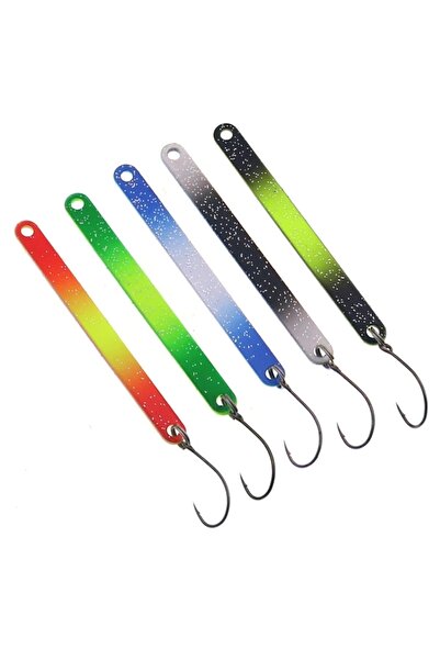 Choice 50 مم 2.3 جرام 5 قطع PescaTrout Stick ملعقة صيد السمك بالثلج 2.3 جرام ...