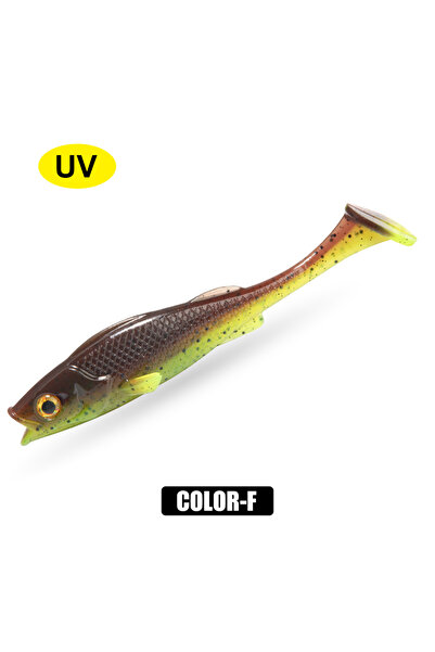 Choice طُعم صيد سمك الشبوط الناعم من Spinpoler Vigour Perch Shad بطول 7 سم و5...