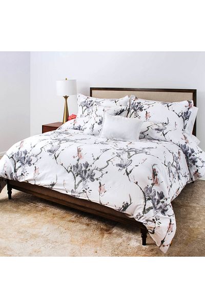 Orange Bed & Bath Shangai Double Size Comforter Set 8 pieces  -100% cotton - Burgundy -274 × 244  cm