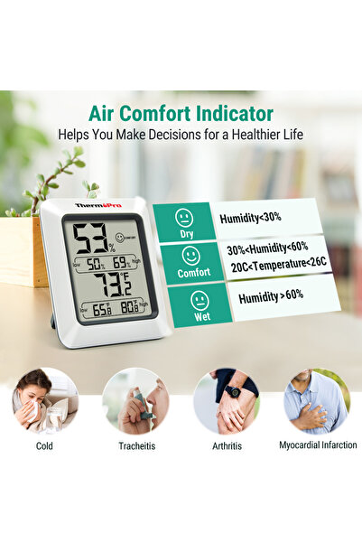 Choice Thermopro TP50 Digital Thermometer Hygrometer Indoor Electronic Environmental Room Thermometer We...